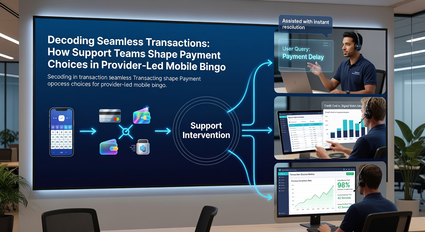 Mobile bingo app dashboard showing payment options and live support chat integration
